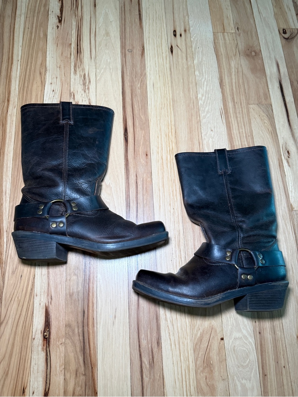 Cabela’s Leather Harness Moto Engineer Boots